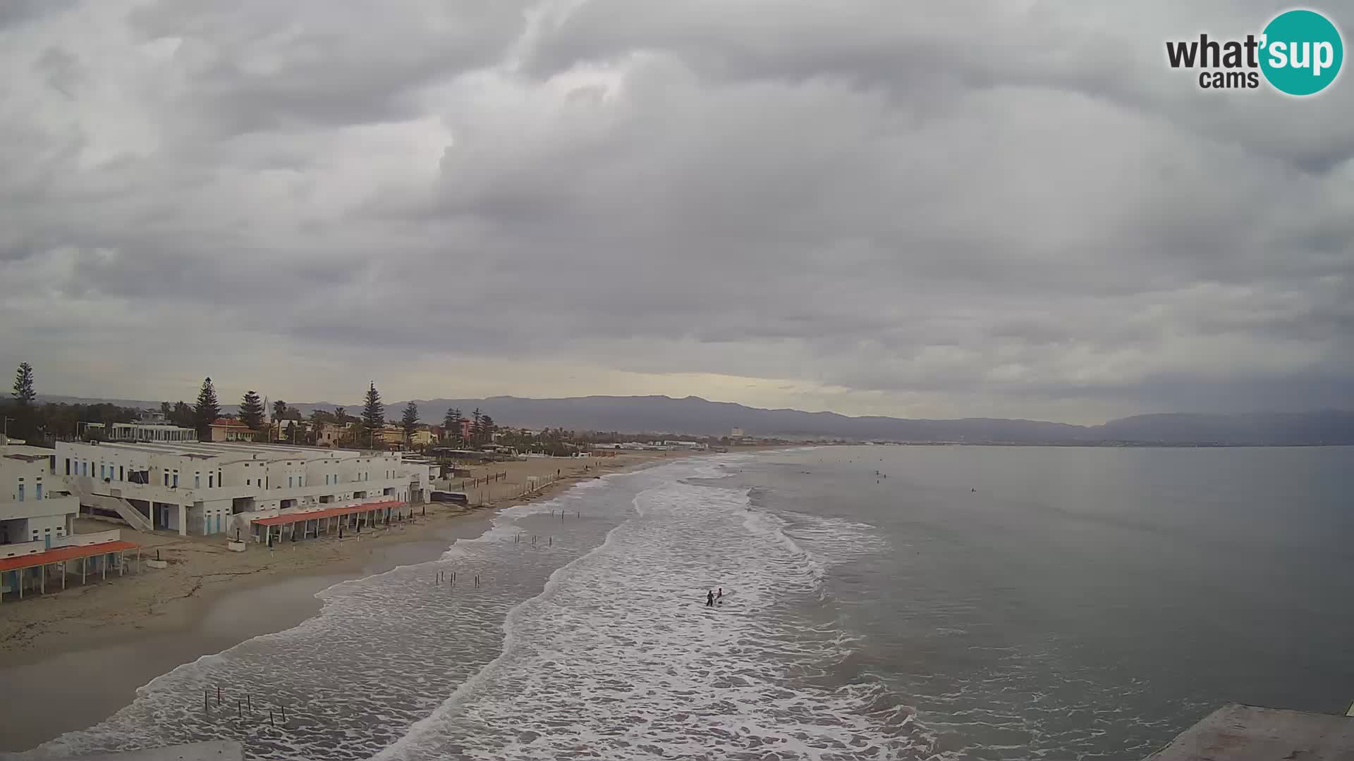 Camera en vivo Golfo de Cagliari – Playa del Poetto – Cerdeña