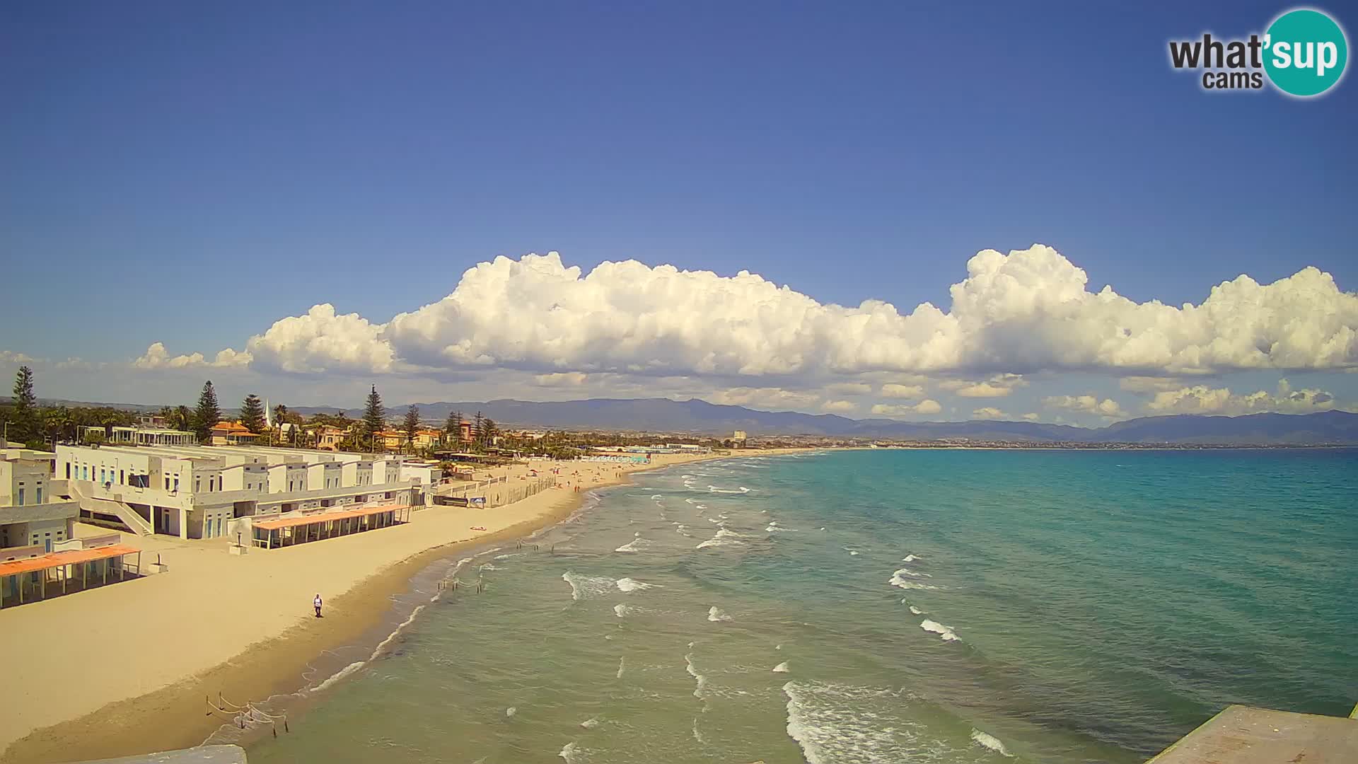 Live Webcam Golfo di Cagliari – Spiaggia del Poetto – Sardegna