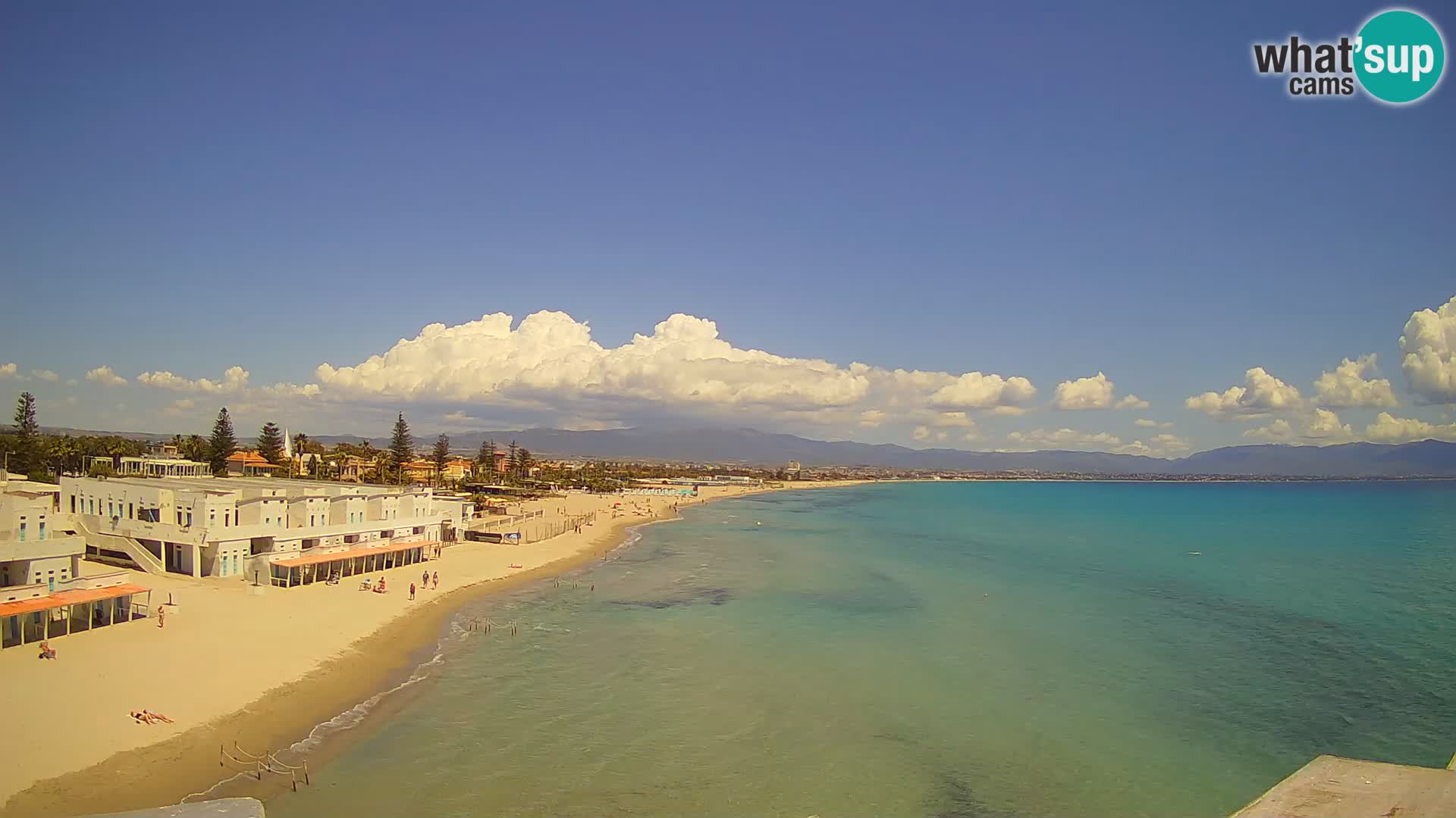 Live Webcam Golfo di Cagliari – Spiaggia del Poetto – Sardegna