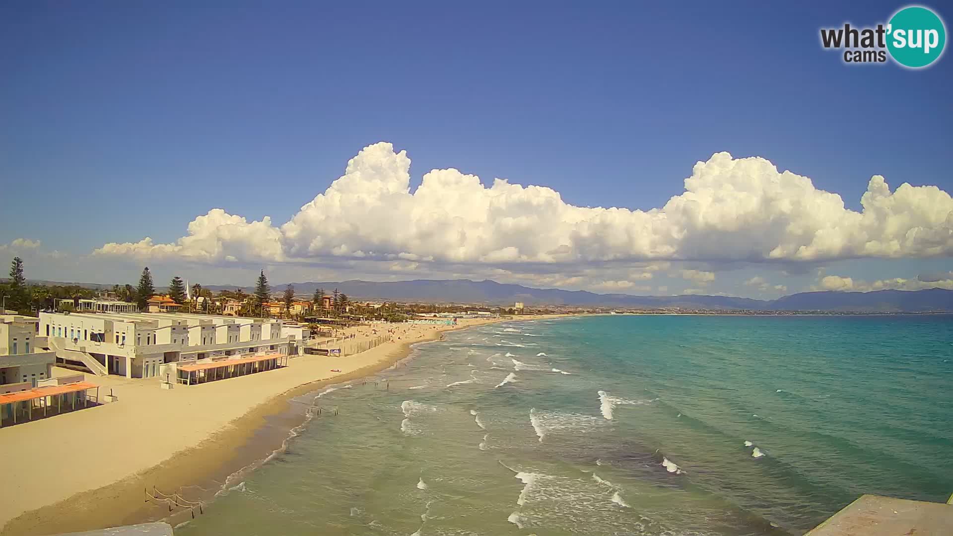 Live Webcam Golf von Cagliari – Strand Poetto – Sardinien