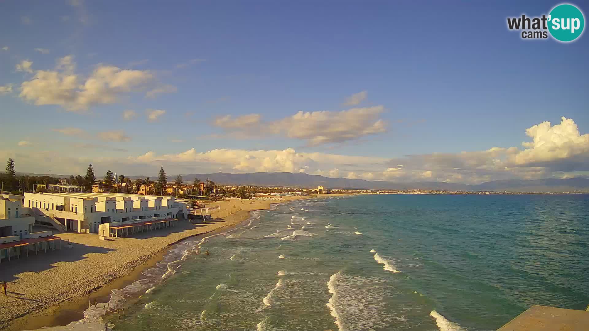 Live Webcam Golfo di Cagliari – Spiaggia del Poetto – Sardegna