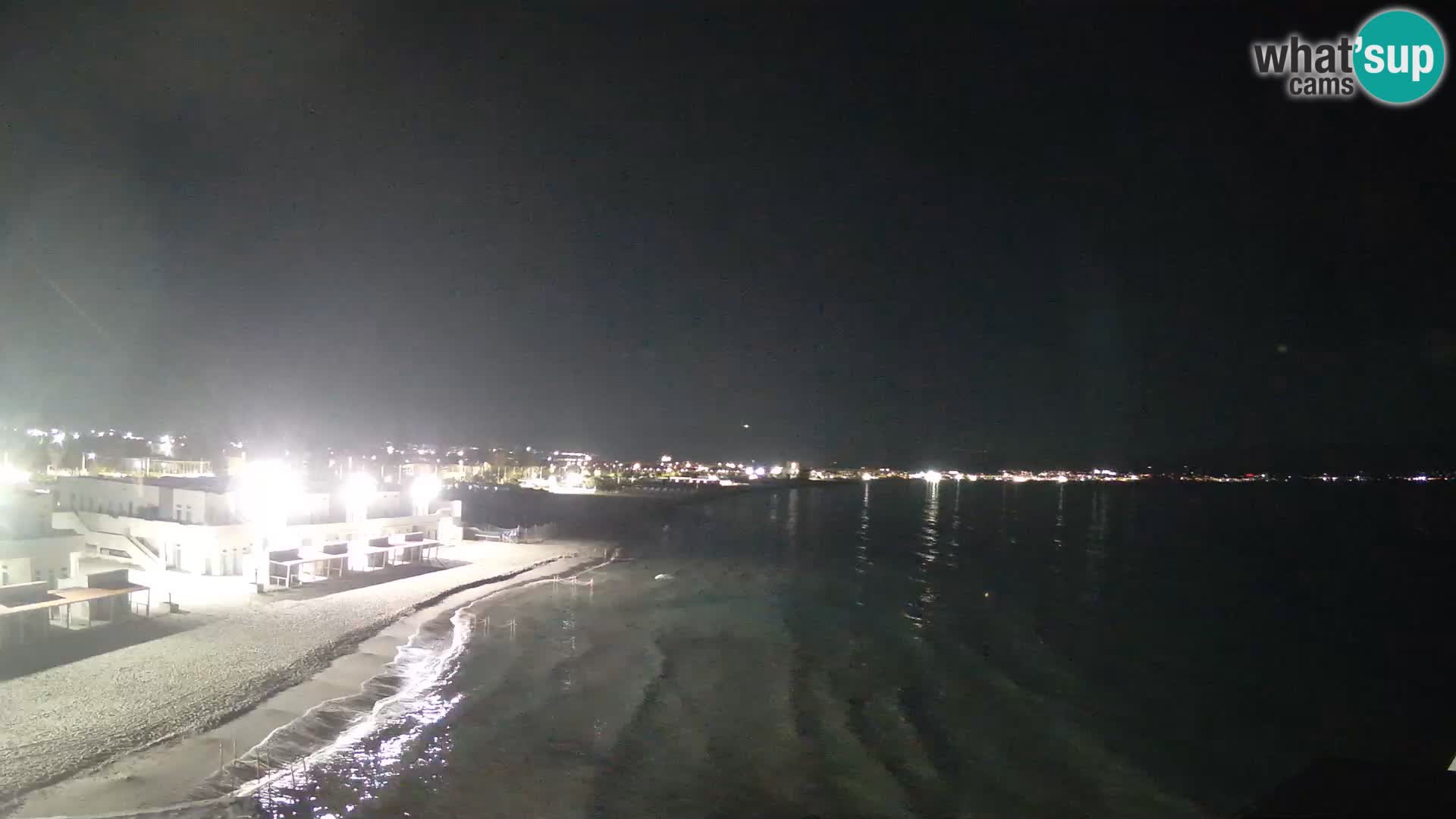 Camera en vivo Golfo de Cagliari – Playa del Poetto – Cerdeña