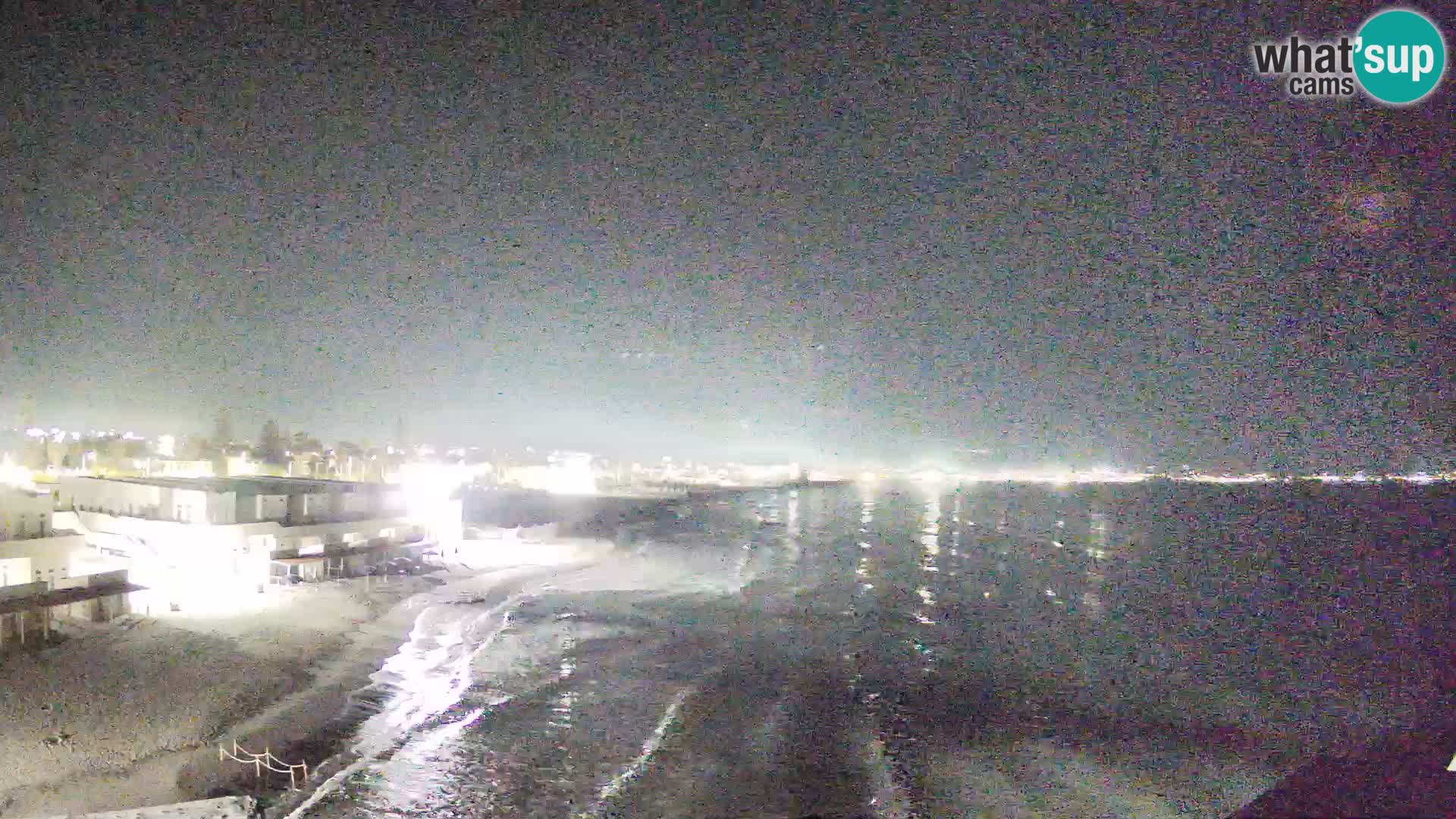 Webcam en direct Golfe de Cagliari – Plage du Poetto – Sardaigne