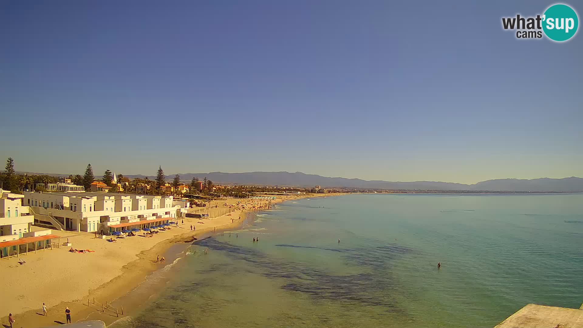 Live Webcam Golf von Cagliari – Strand Poetto – Sardinien