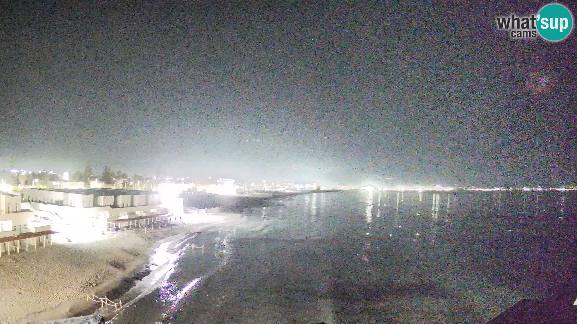 Web kamera uživo Cagliarski zaljev – plaža Poetto – Sardinija