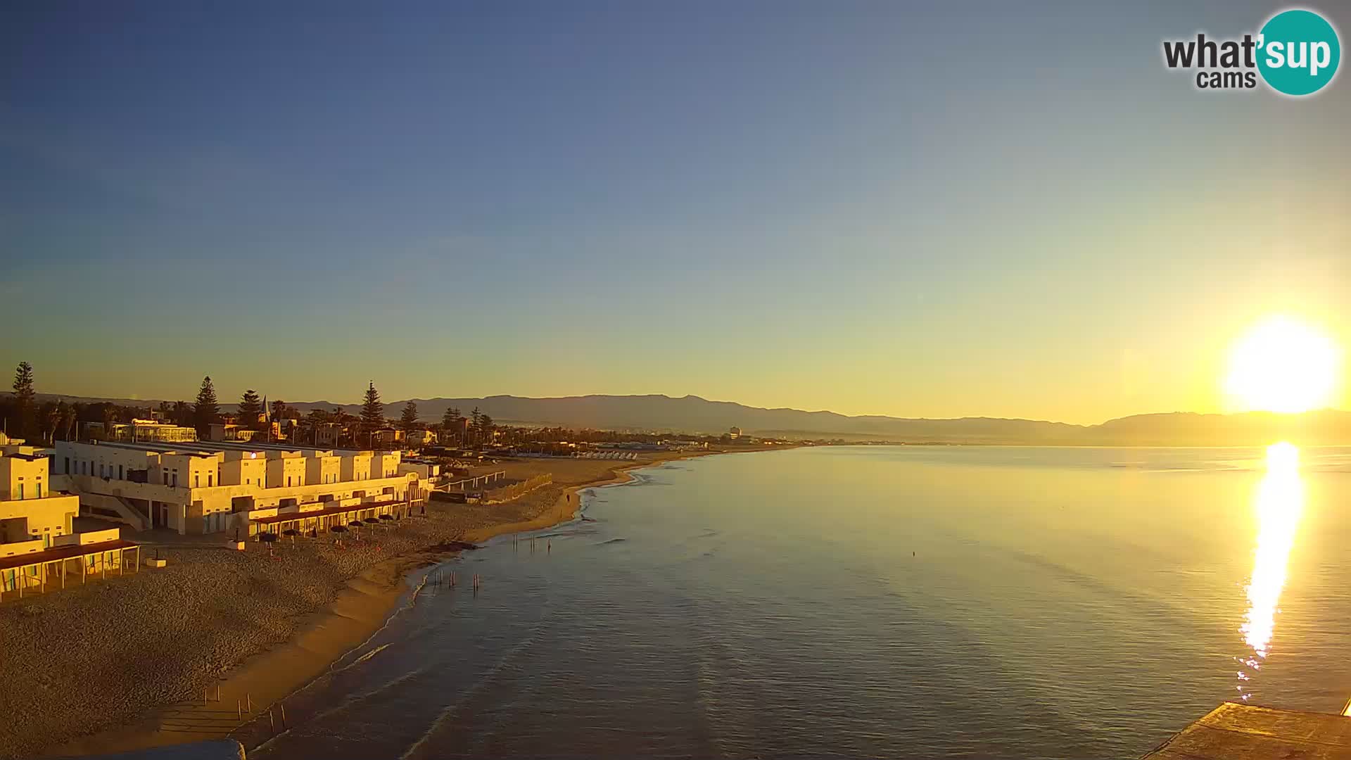 Live Webcam Golf von Cagliari – Strand Poetto – Sardinien