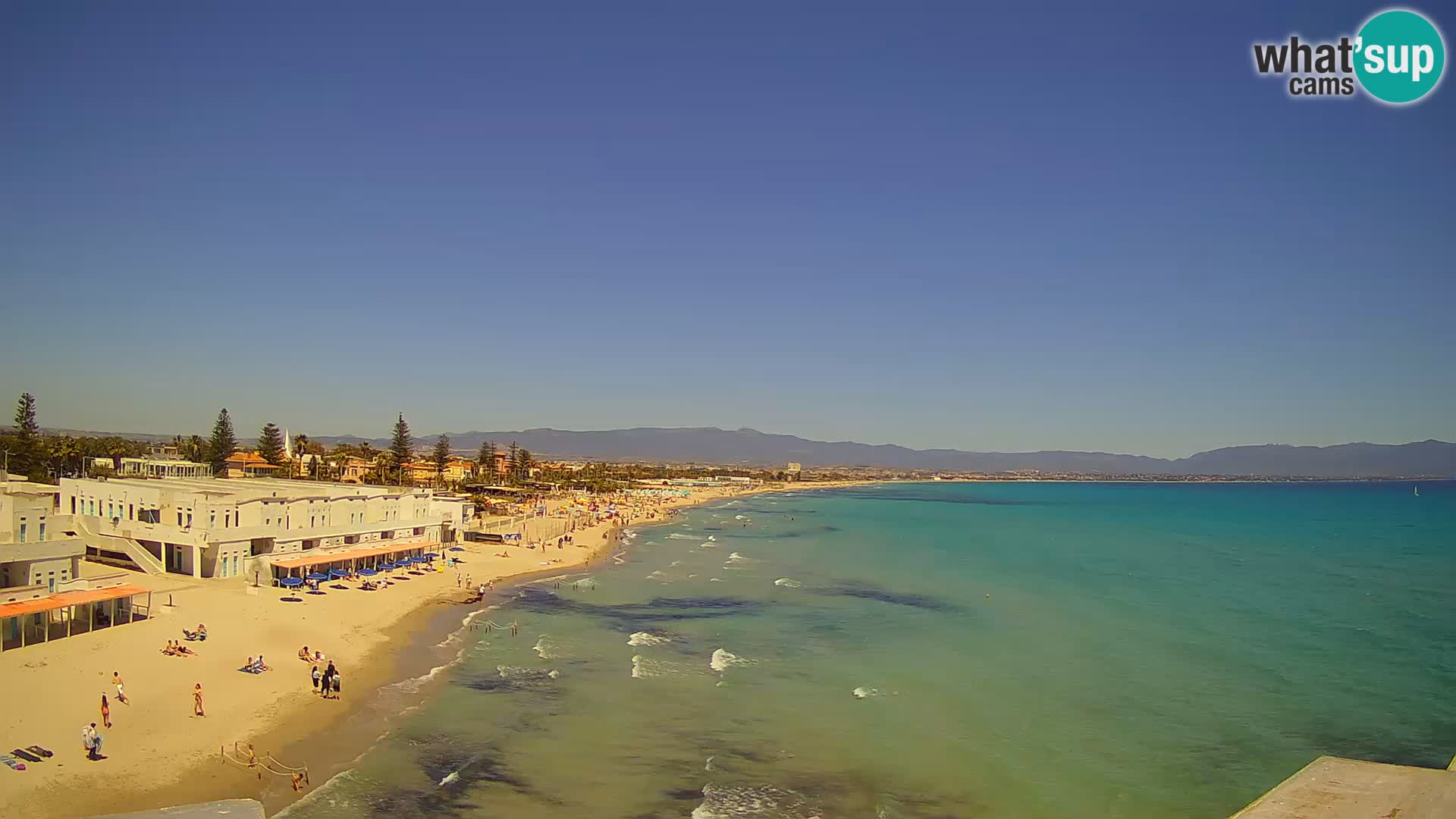 Live Webcam Golf von Cagliari – Strand Poetto – Sardinien