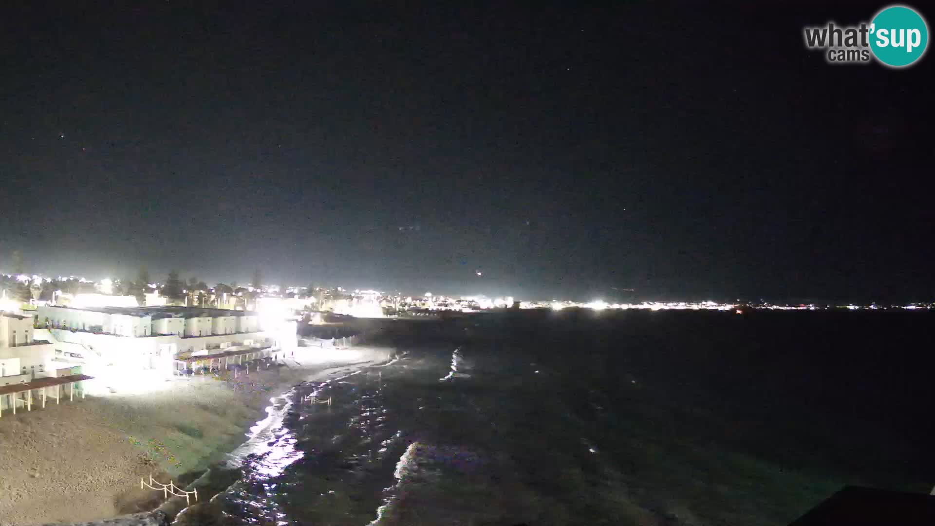 Webcam en direct Golfe de Cagliari – Plage du Poetto – Sardaigne