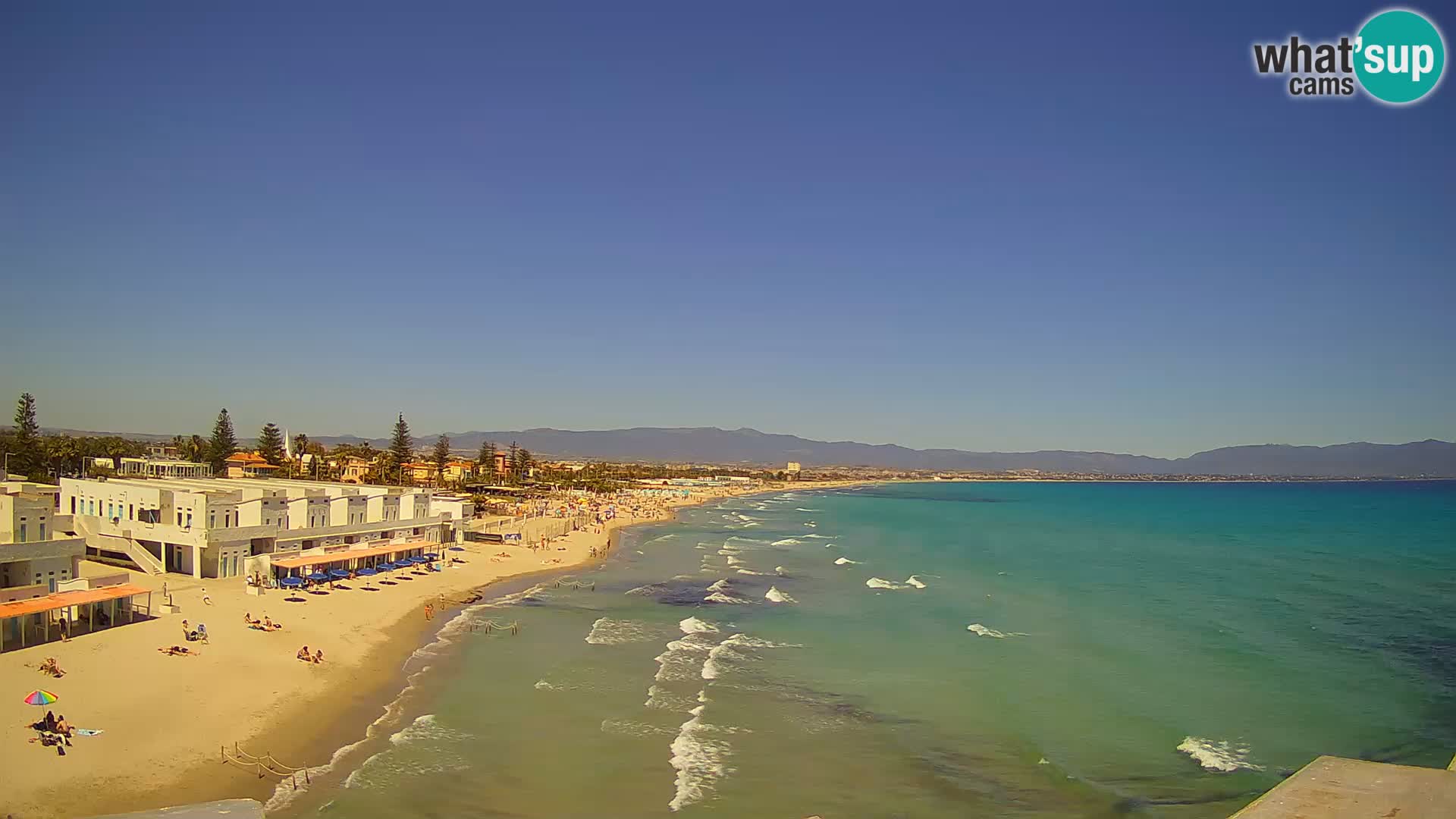 Live Webcam Gulf of Cagliari – Poetto beach – Sardinia