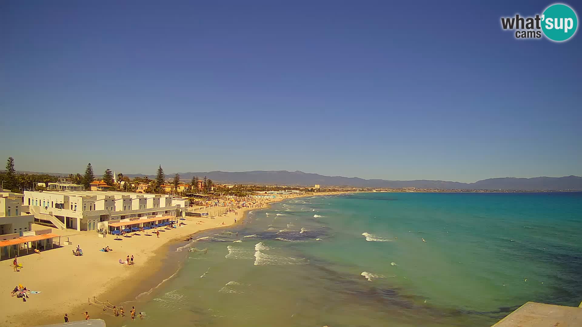 Live Webcam Gulf of Cagliari – Poetto beach – Sardinia