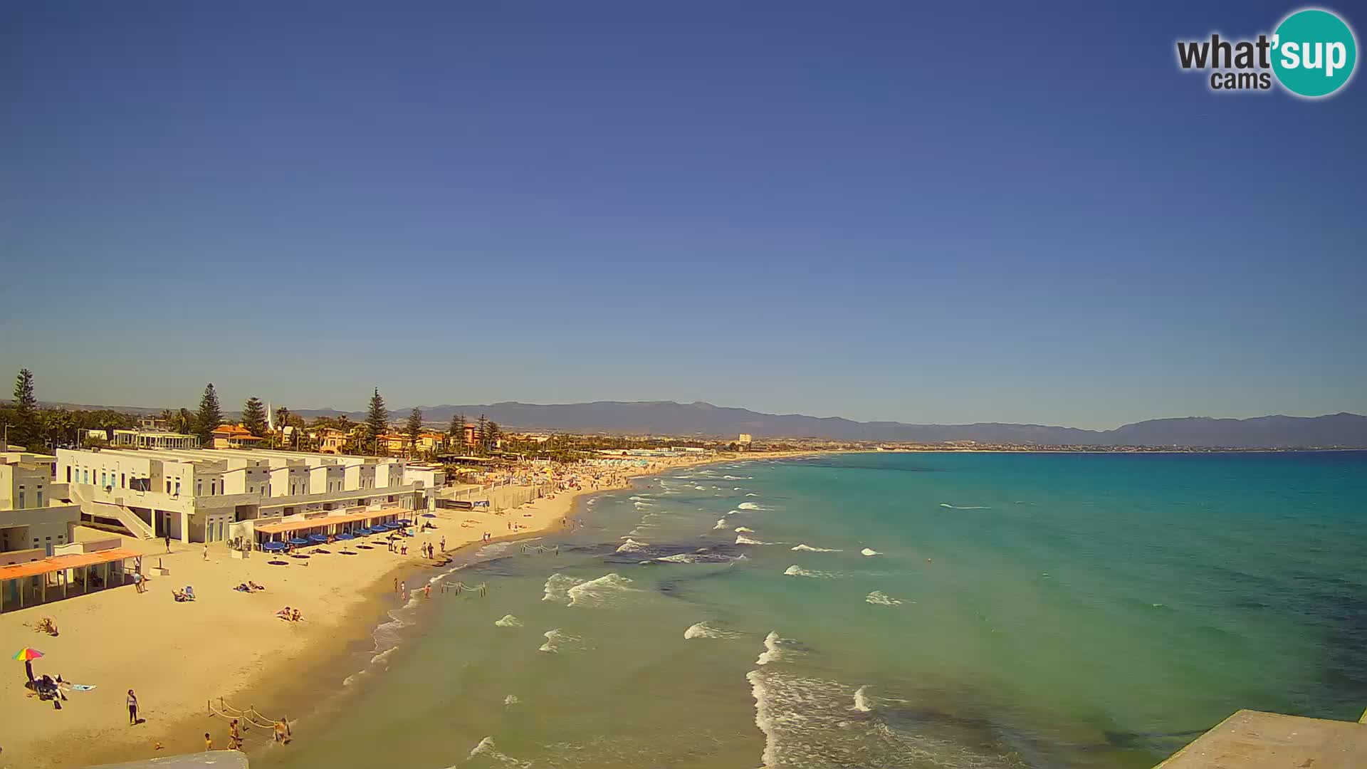 Live Webcam Golfo di Cagliari – Spiaggia del Poetto – Sardegna