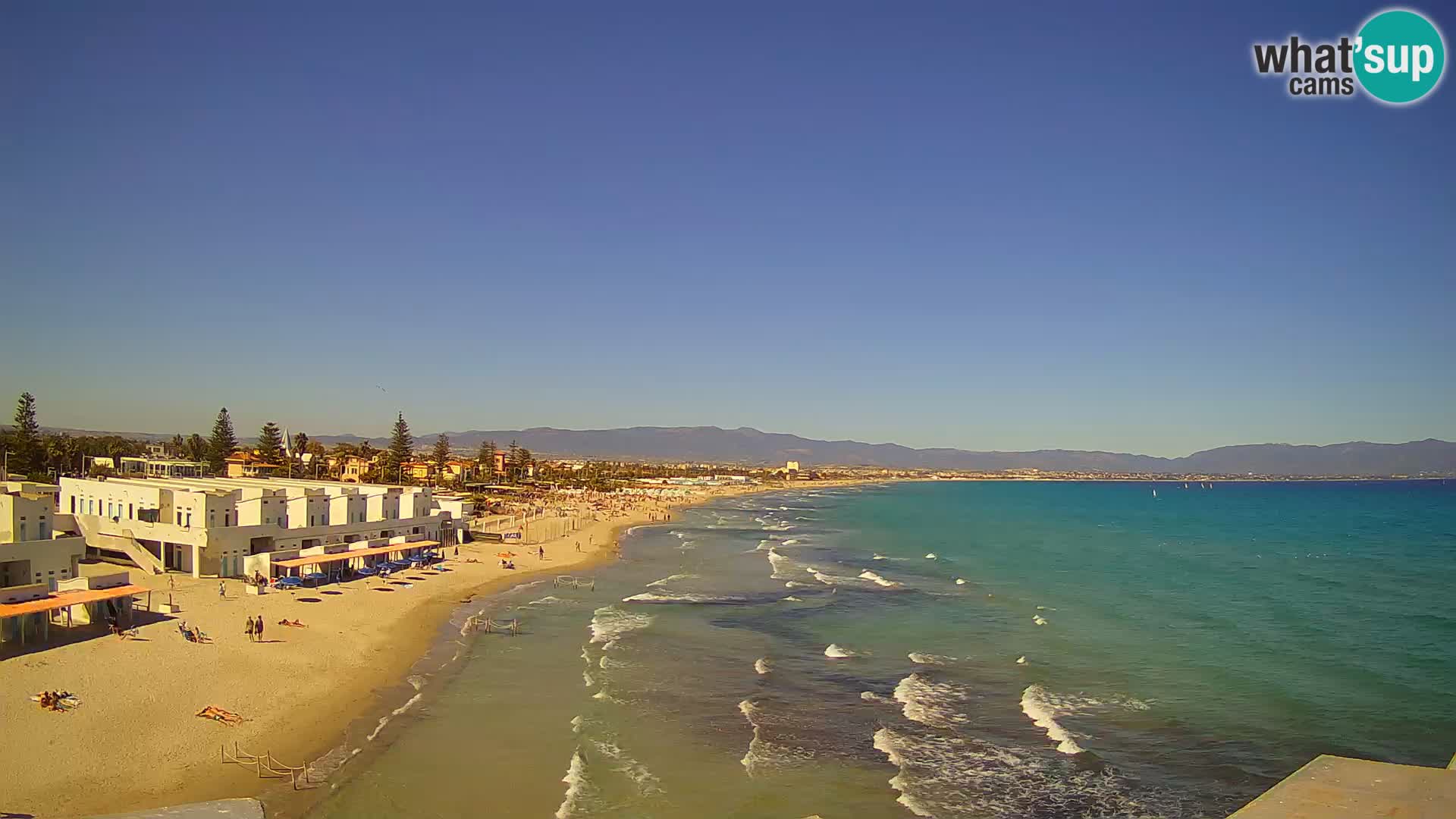 Live Webcam Golf von Cagliari – Strand Poetto – Sardinien