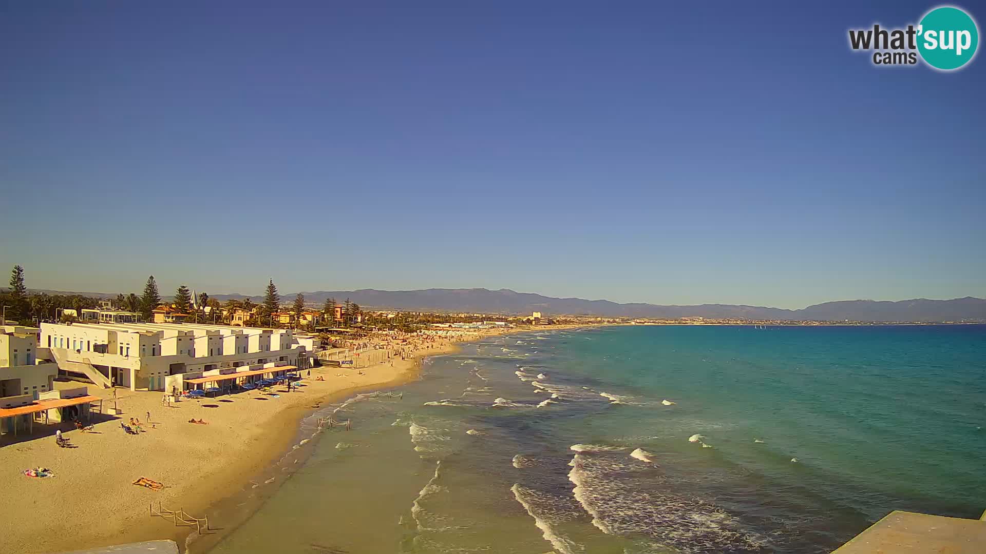Live Webcam Golf von Cagliari – Strand Poetto – Sardinien
