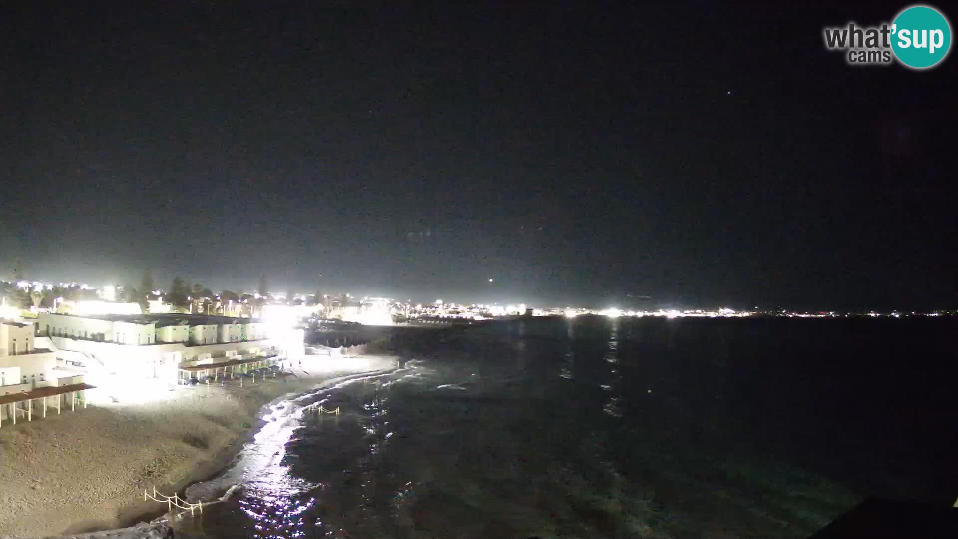 Camera en vivo Golfo de Cagliari – Playa del Poetto – Cerdeña