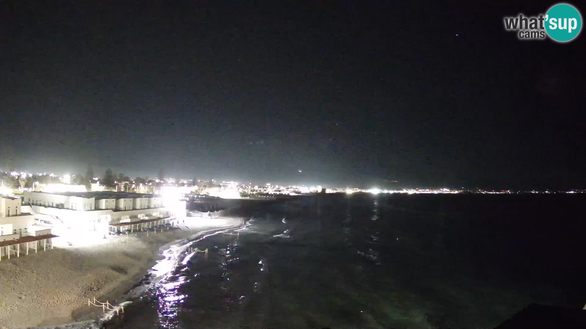 Web kamera uživo Cagliarski zaljev – plaža Poetto – Sardinija