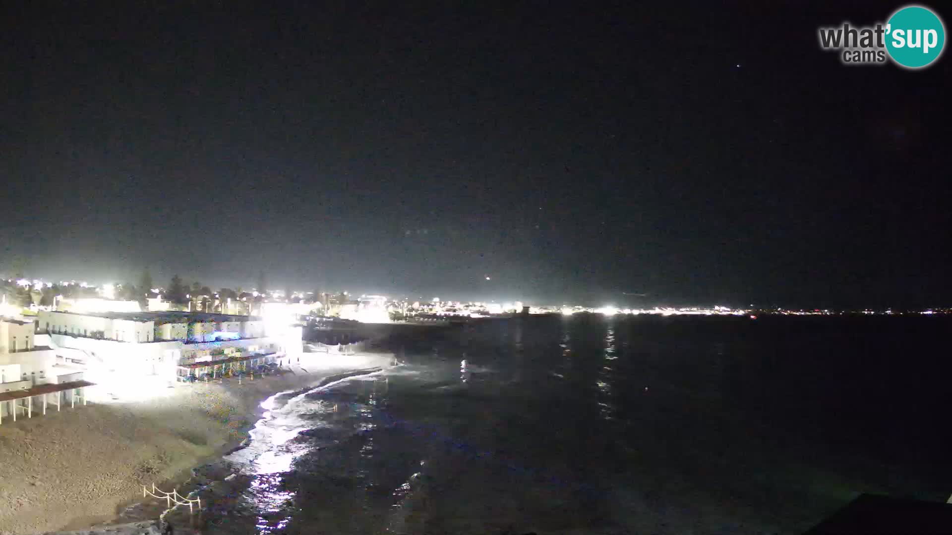 Webcam en direct Golfe de Cagliari – Plage du Poetto – Sardaigne
