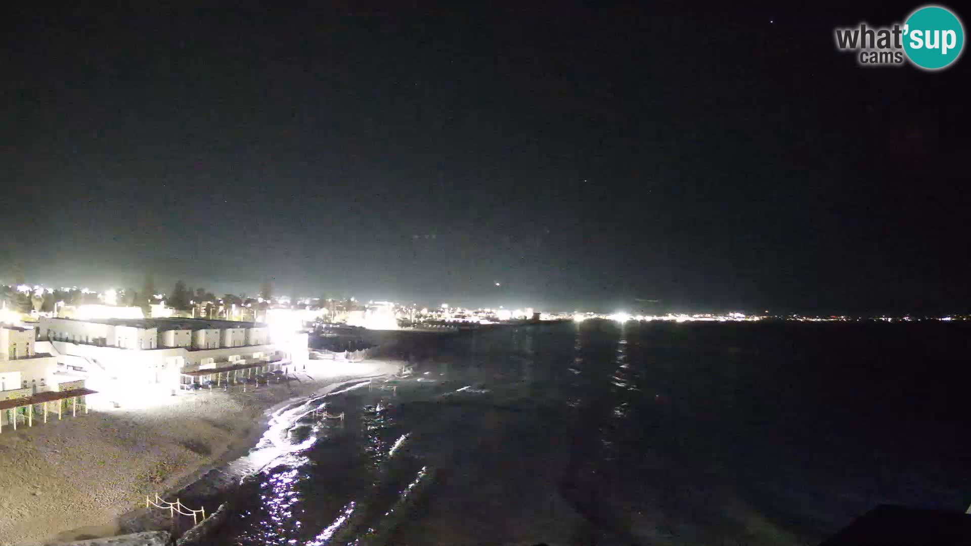 Webcam en direct Golfe de Cagliari – Plage du Poetto – Sardaigne
