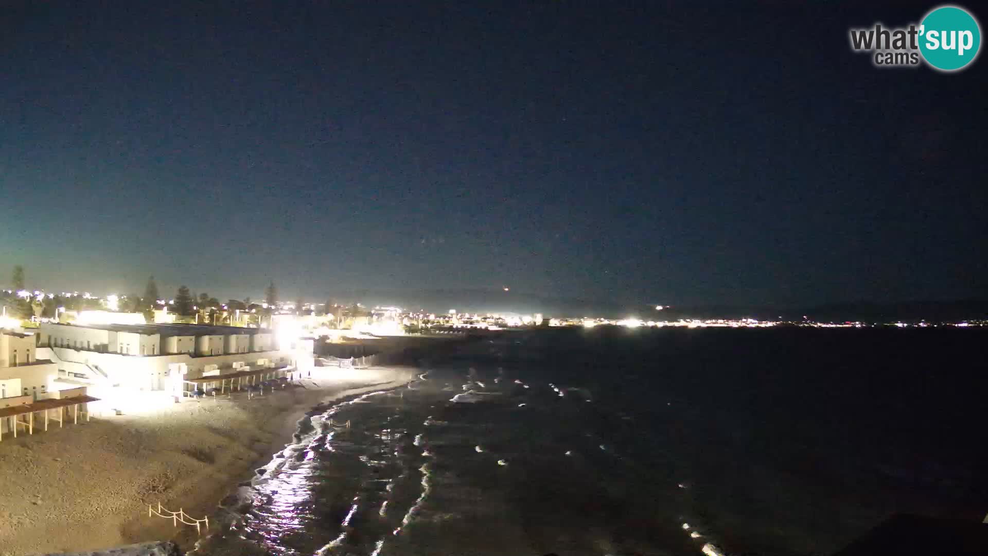 Camera en vivo Golfo de Cagliari – Playa del Poetto – Cerdeña