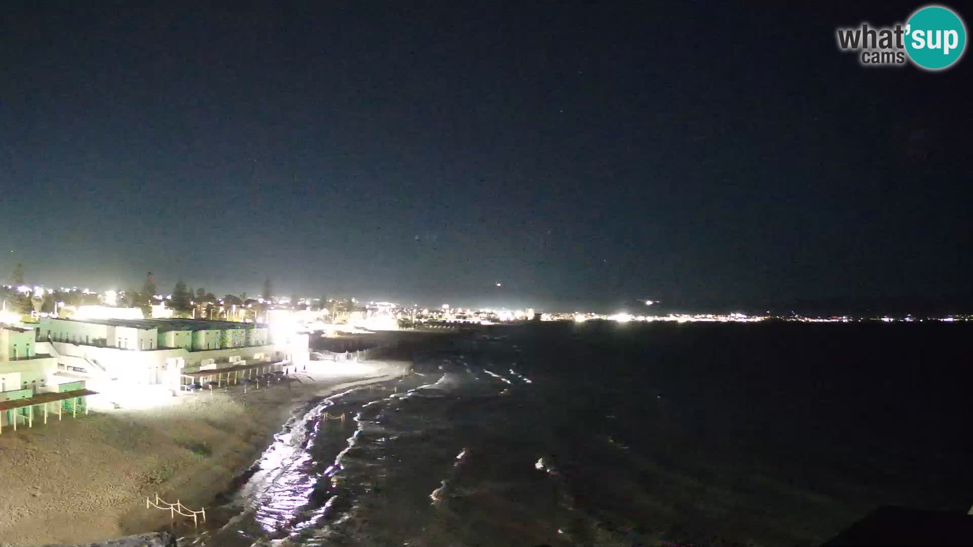 Camera en vivo Golfo de Cagliari – Playa del Poetto – Cerdeña