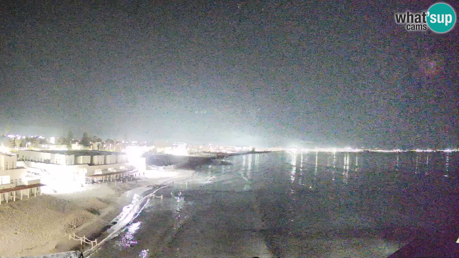 Camera en vivo Golfo de Cagliari – Playa del Poetto – Cerdeña