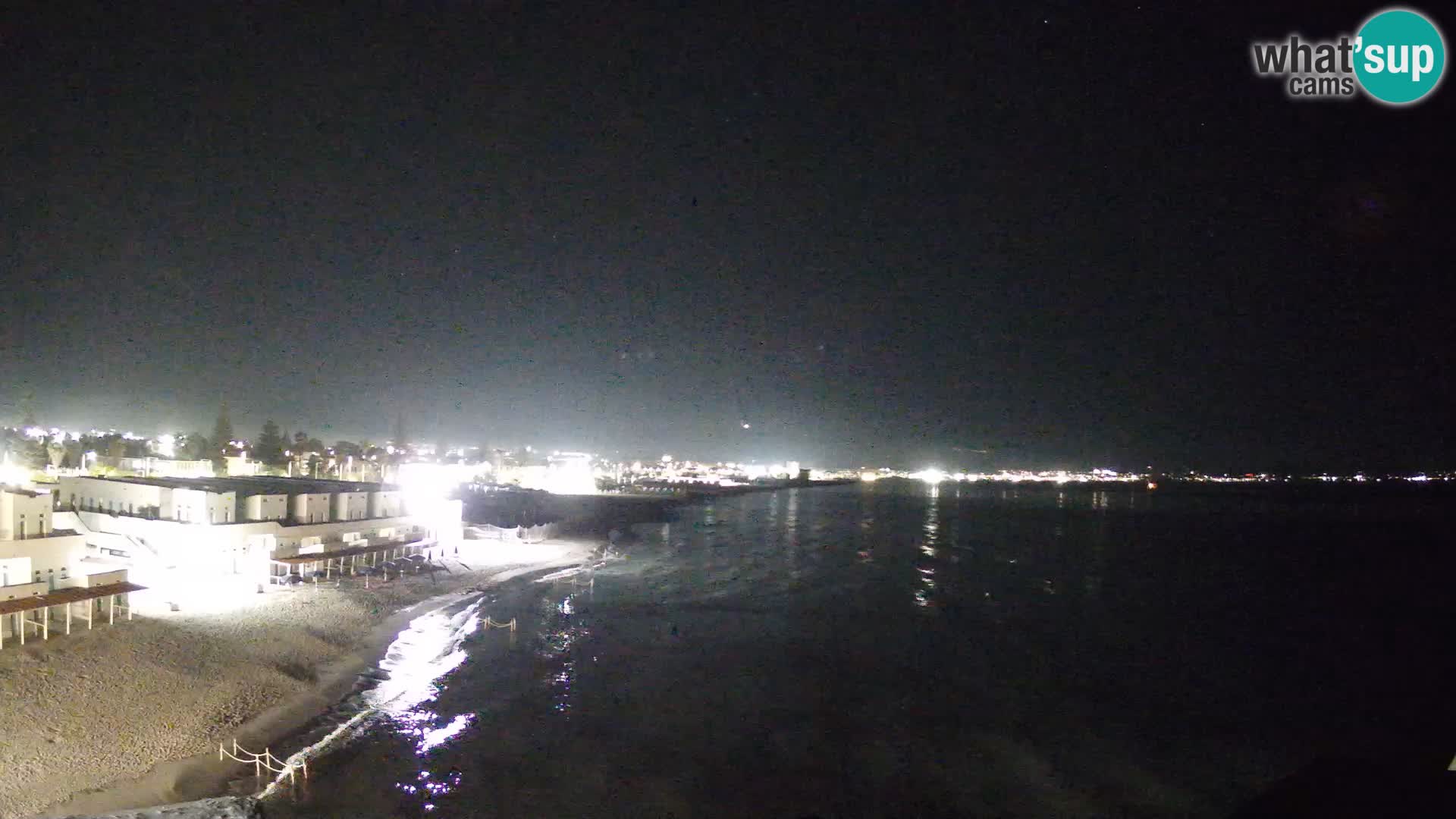 Web kamera uživo Cagliarski zaljev – plaža Poetto – Sardinija