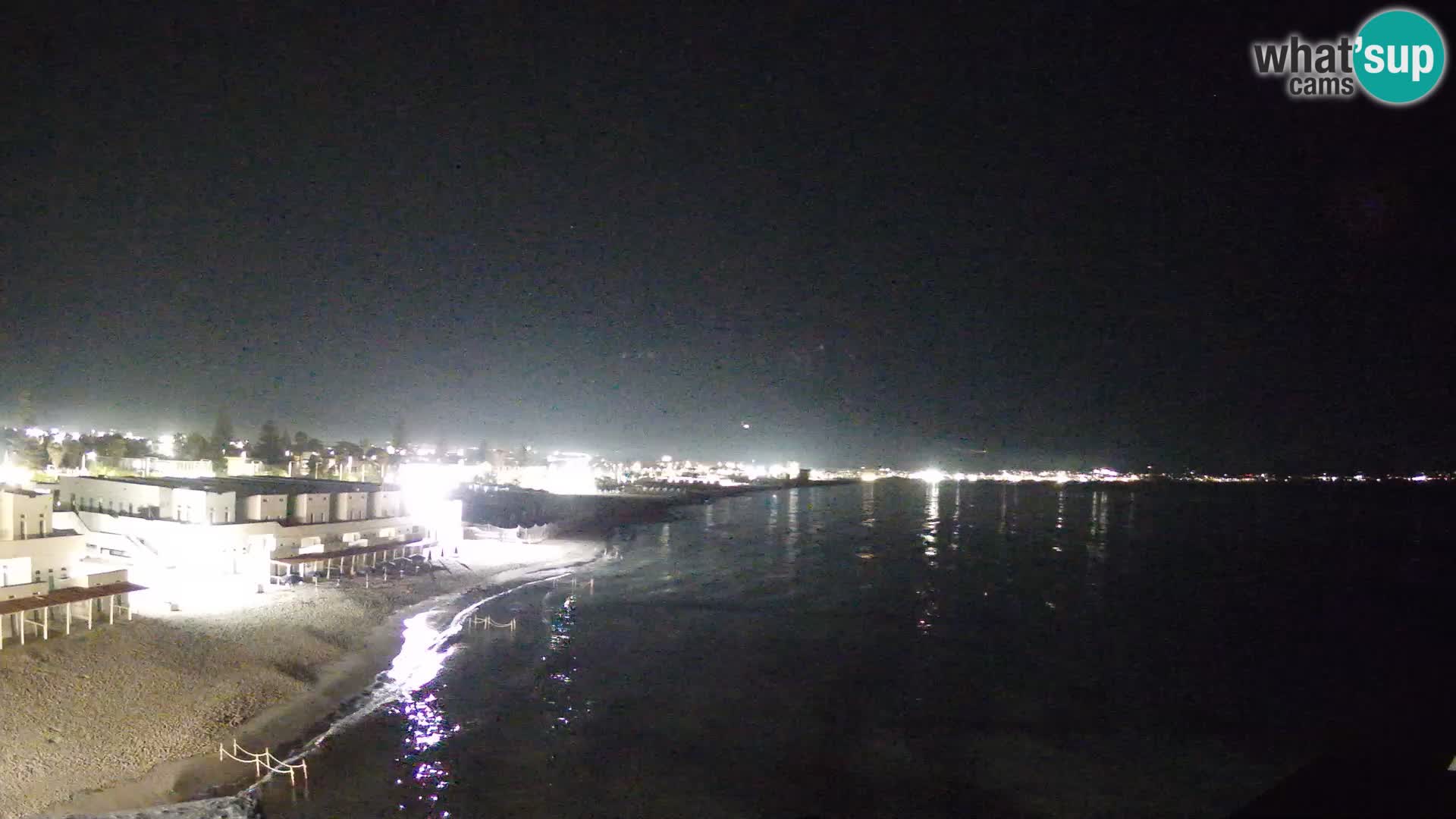 Web kamera uživo Cagliarski zaljev – plaža Poetto – Sardinija