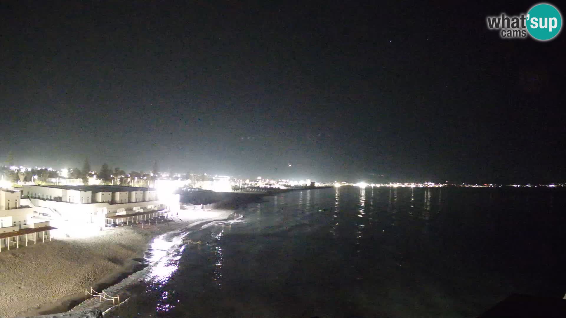 Camera en vivo Golfo de Cagliari – Playa del Poetto – Cerdeña