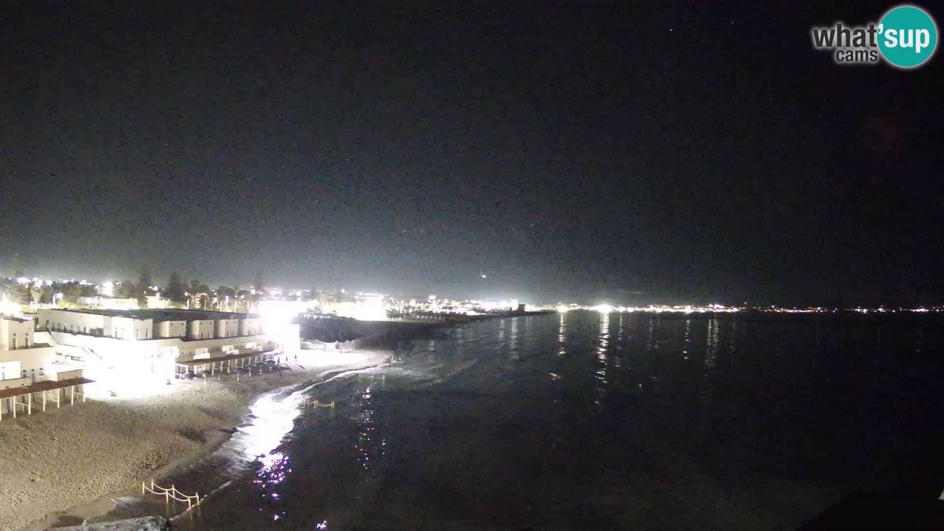 Camera en vivo Golfo de Cagliari – Playa del Poetto – Cerdeña