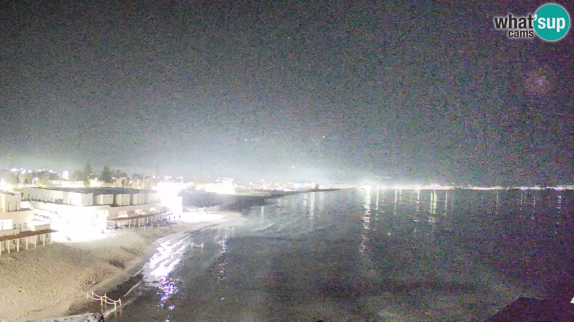 Webcam en direct Golfe de Cagliari – Plage du Poetto – Sardaigne