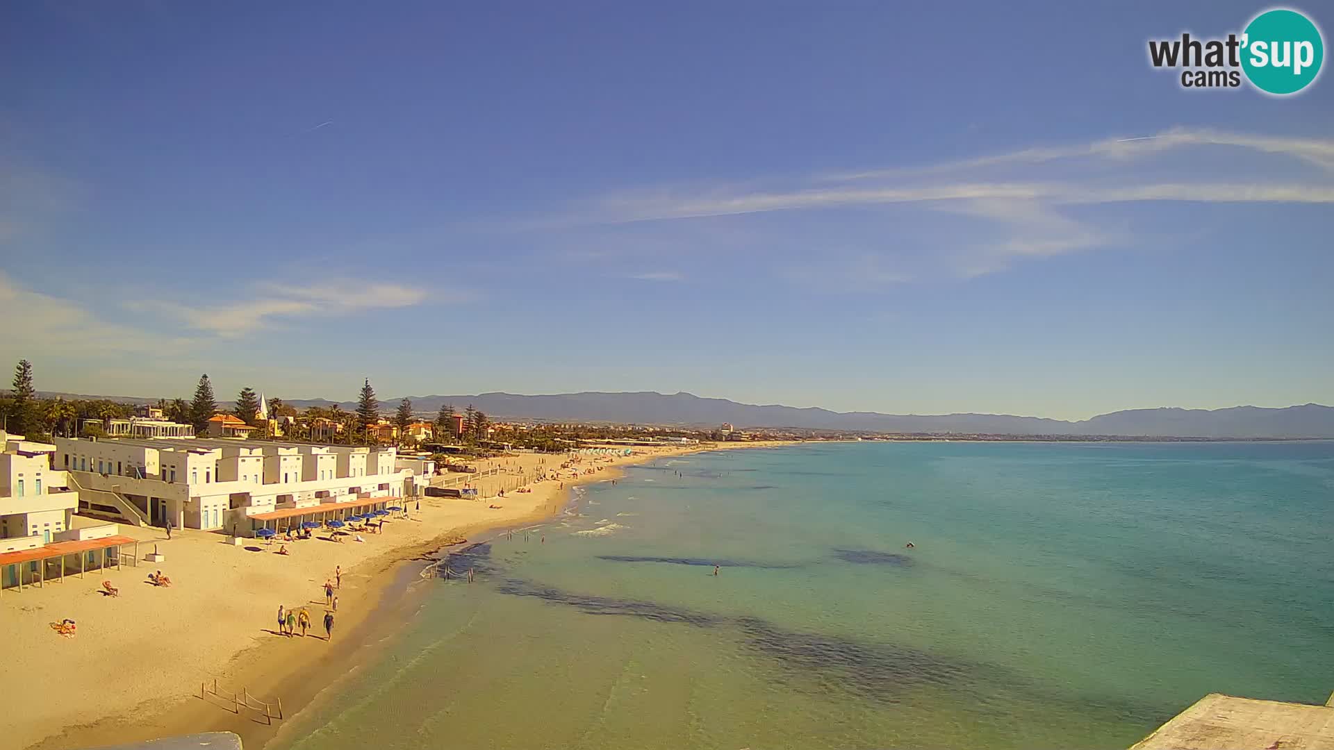 Live Webcam Golfo di Cagliari – Spiaggia del Poetto – Sardegna
