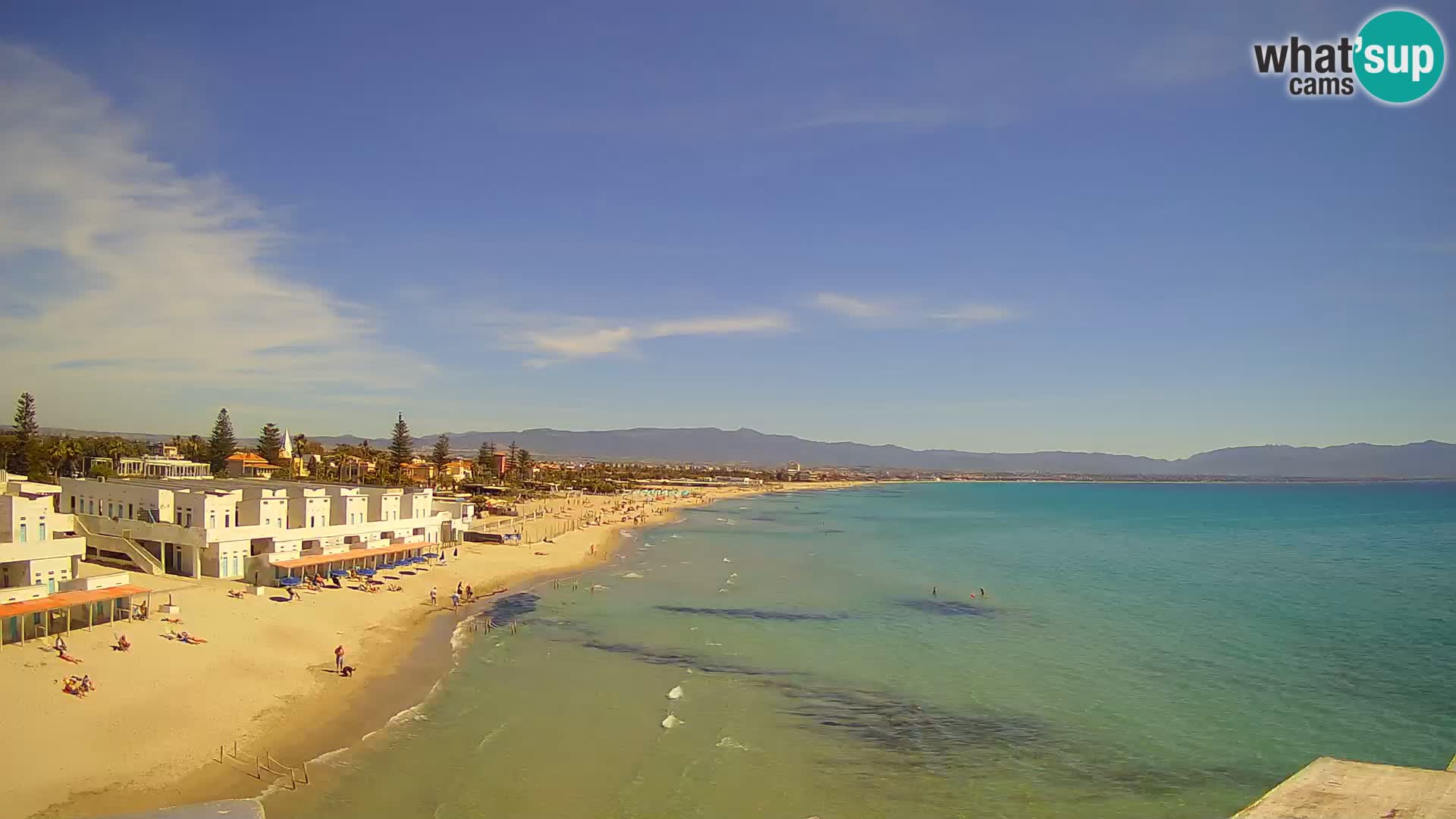 Live Webcam Golf von Cagliari – Strand Poetto – Sardinien