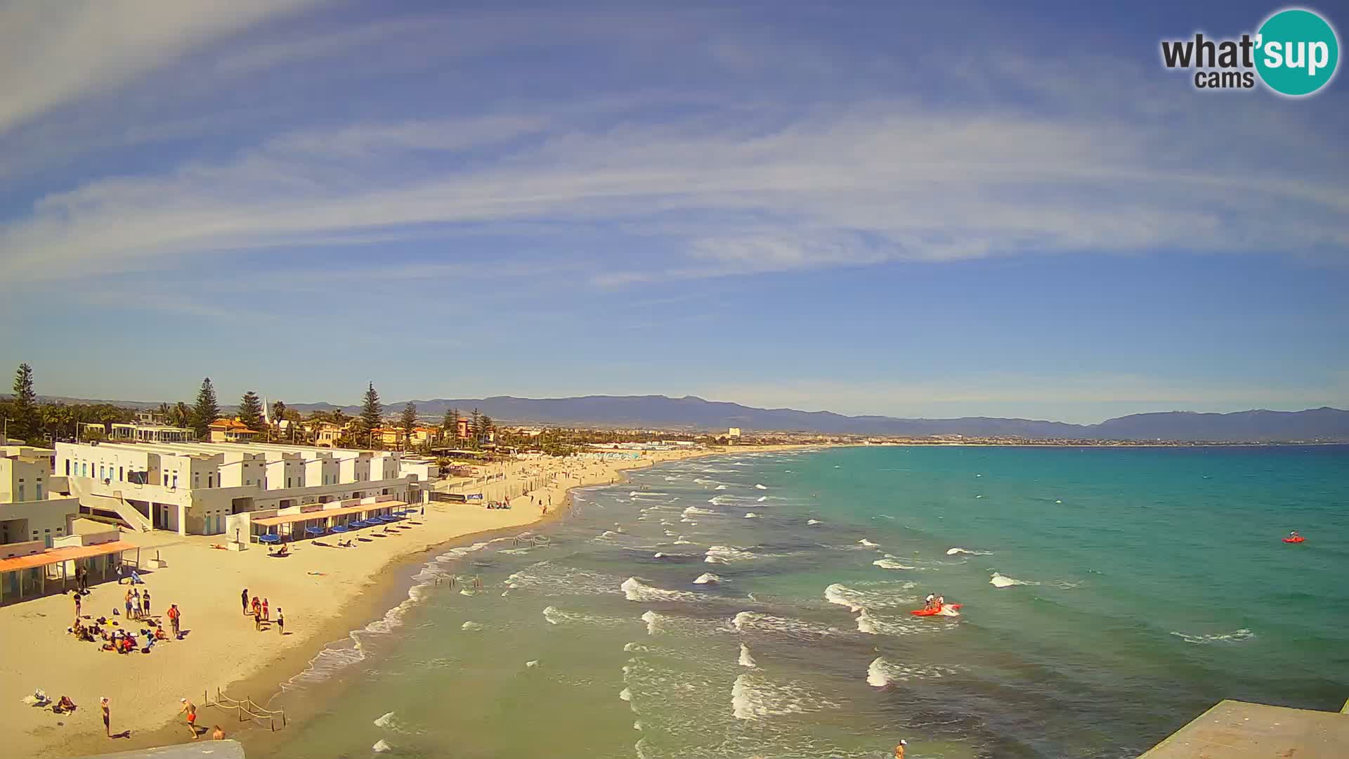 Live Webcam Golf von Cagliari – Strand Poetto – Sardinien