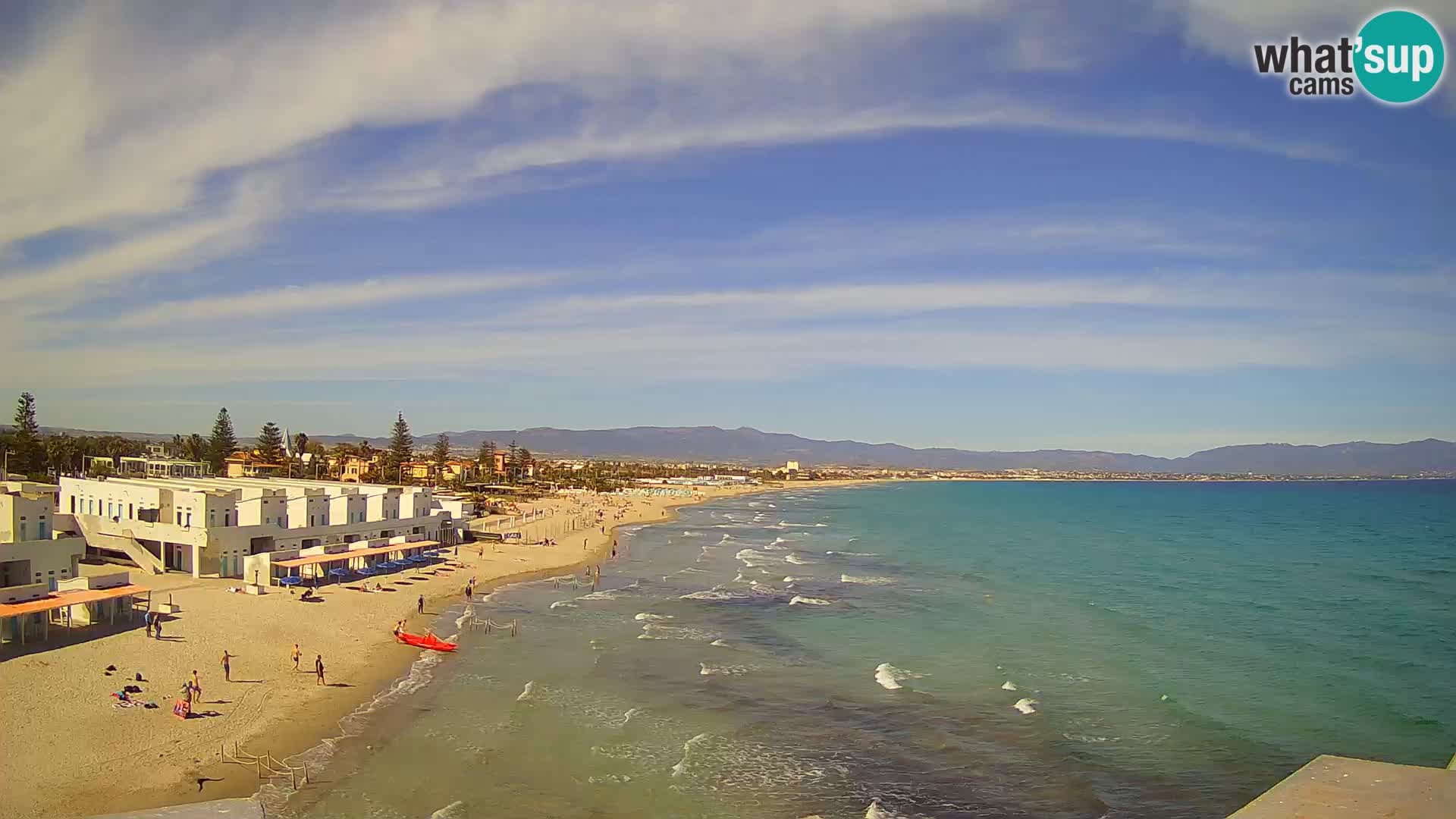 Live Webcam Golfo di Cagliari – Spiaggia del Poetto – Sardegna