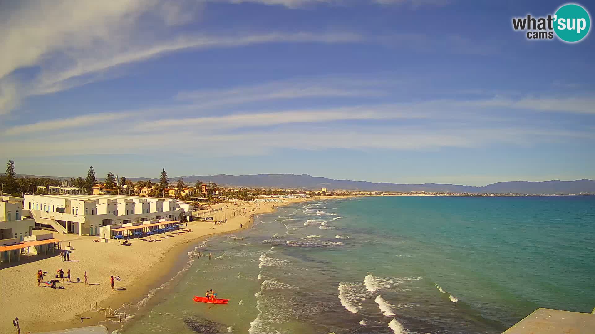 Live Webcam Golfo di Cagliari – Spiaggia del Poetto – Sardegna