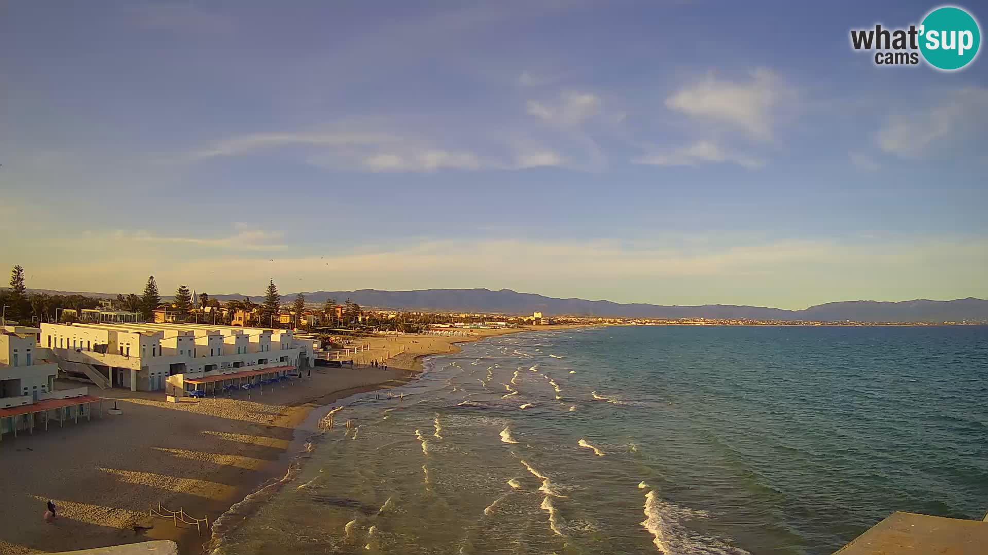 Live Webcam Golf von Cagliari – Strand Poetto – Sardinien