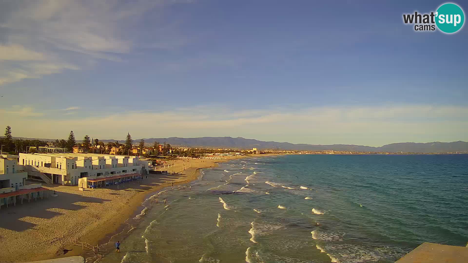 Live Webcam Golf von Cagliari – Strand Poetto – Sardinien