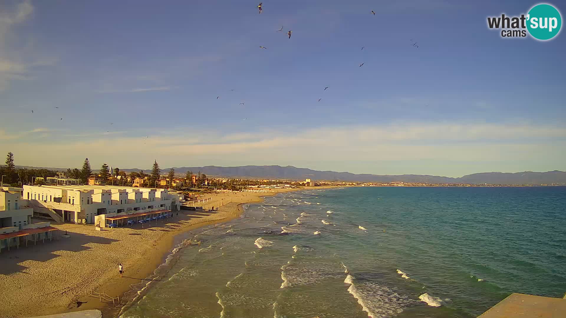 Live Webcam Golf von Cagliari – Strand Poetto – Sardinien