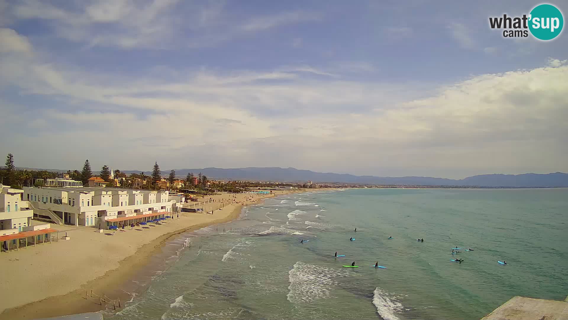 Live Webcam Golf von Cagliari – Strand Poetto – Sardinien