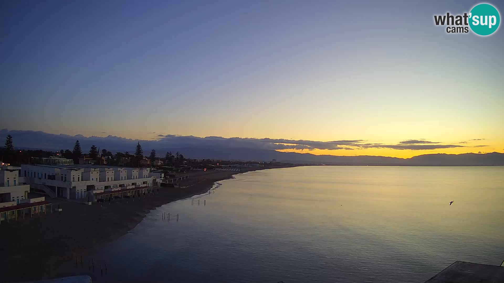 Camera en vivo Golfo de Cagliari – Playa del Poetto – Cerdeña