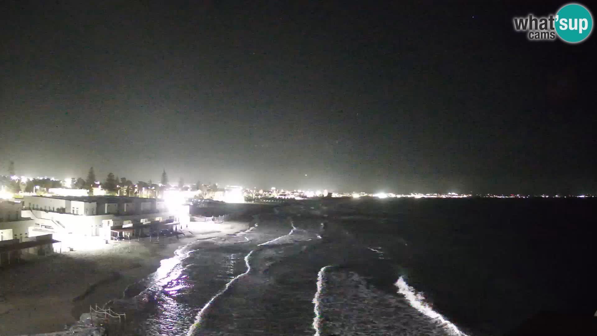 Webcam en direct Golfe de Cagliari – Plage du Poetto – Sardaigne