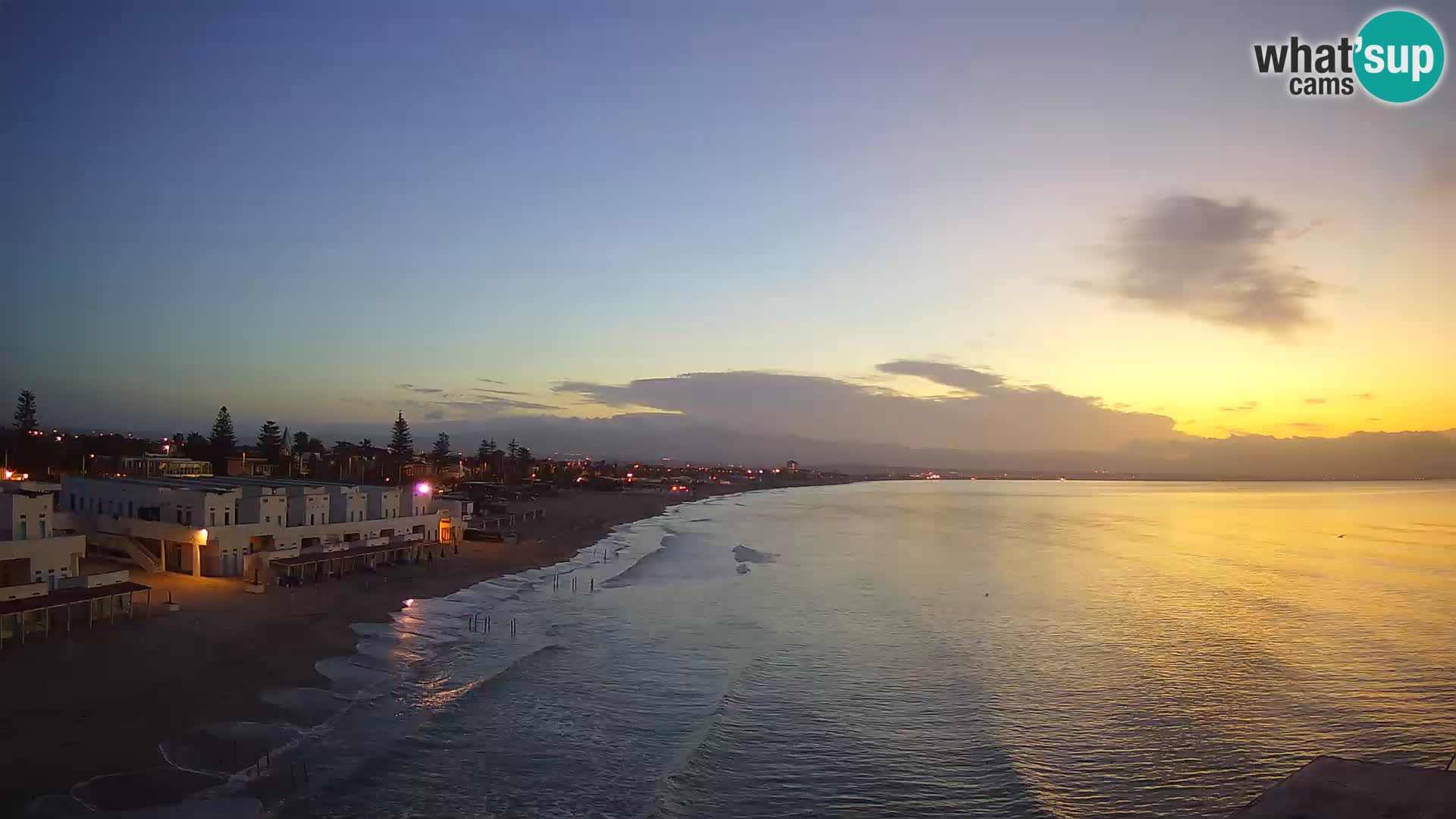 Webcam en direct Golfe de Cagliari – Plage du Poetto – Sardaigne