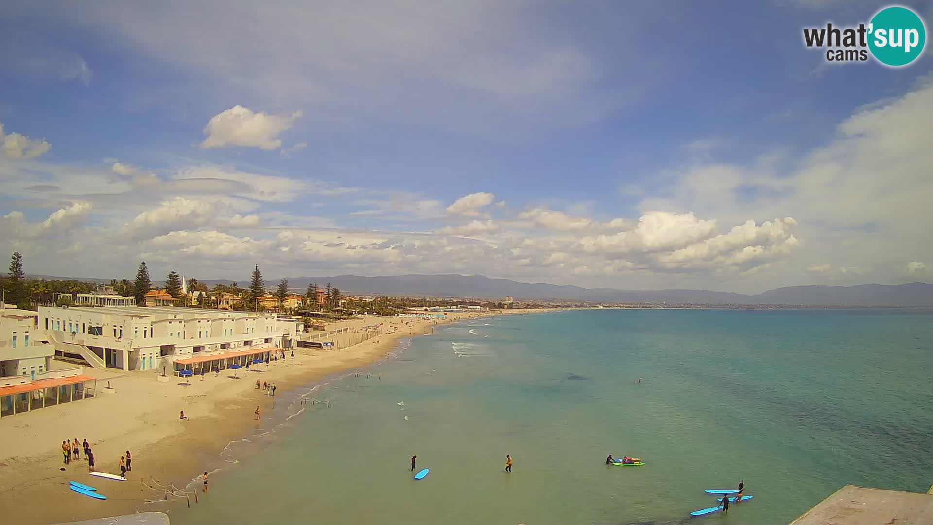 Live Webcam Golfo di Cagliari – Spiaggia del Poetto – Sardegna
