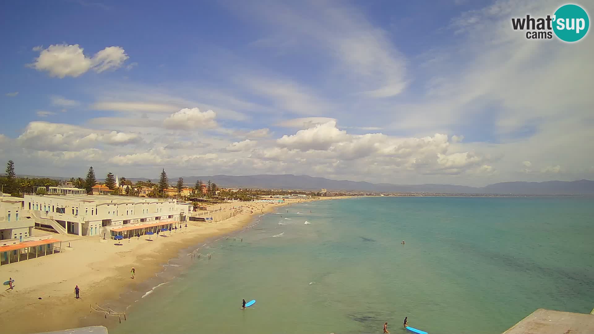 Live Webcam Golf von Cagliari – Strand Poetto – Sardinien