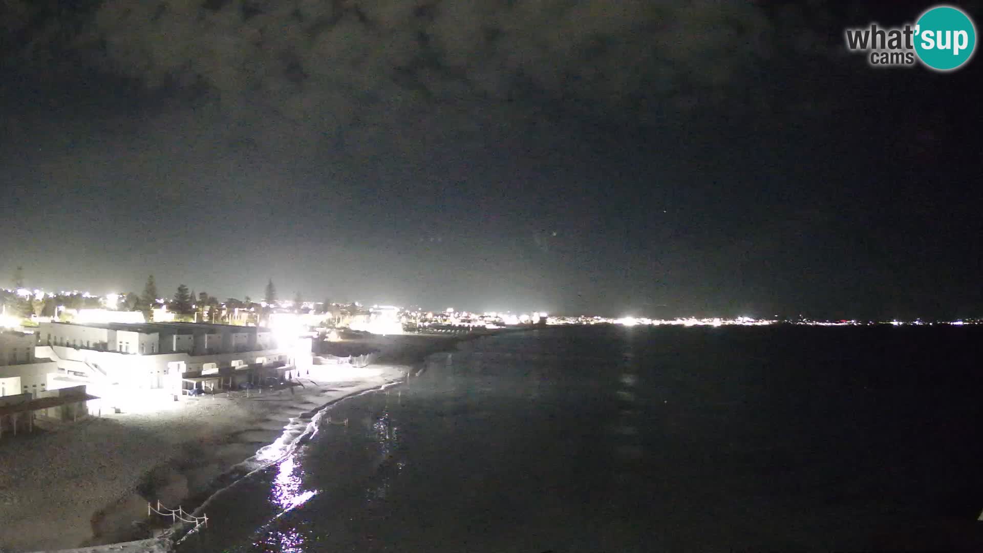 Camera en vivo Golfo de Cagliari – Playa del Poetto – Cerdeña