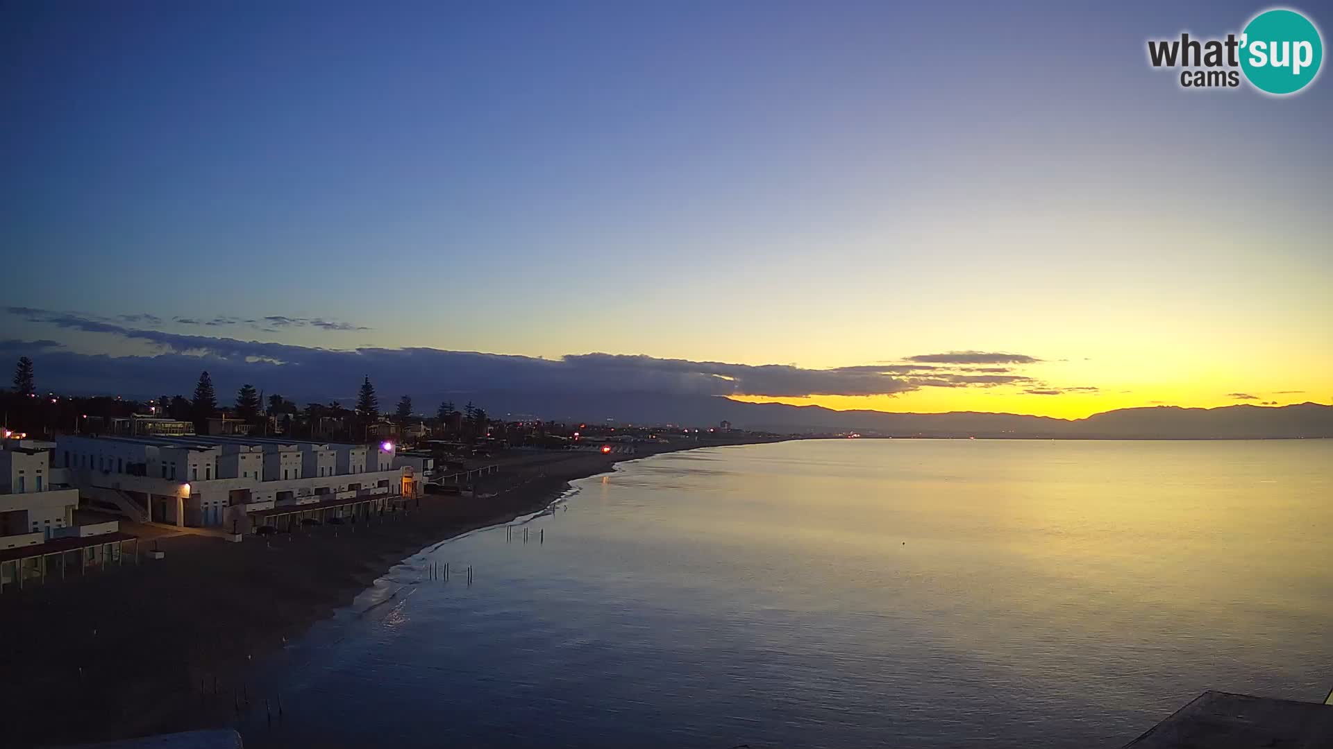 Webcam en direct Golfe de Cagliari – Plage du Poetto – Sardaigne