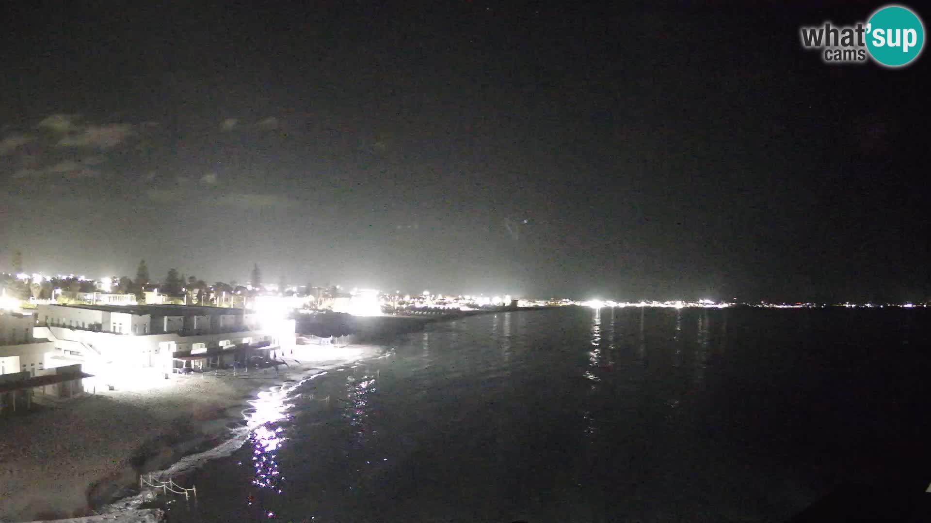 Camera en vivo Golfo de Cagliari – Playa del Poetto – Cerdeña