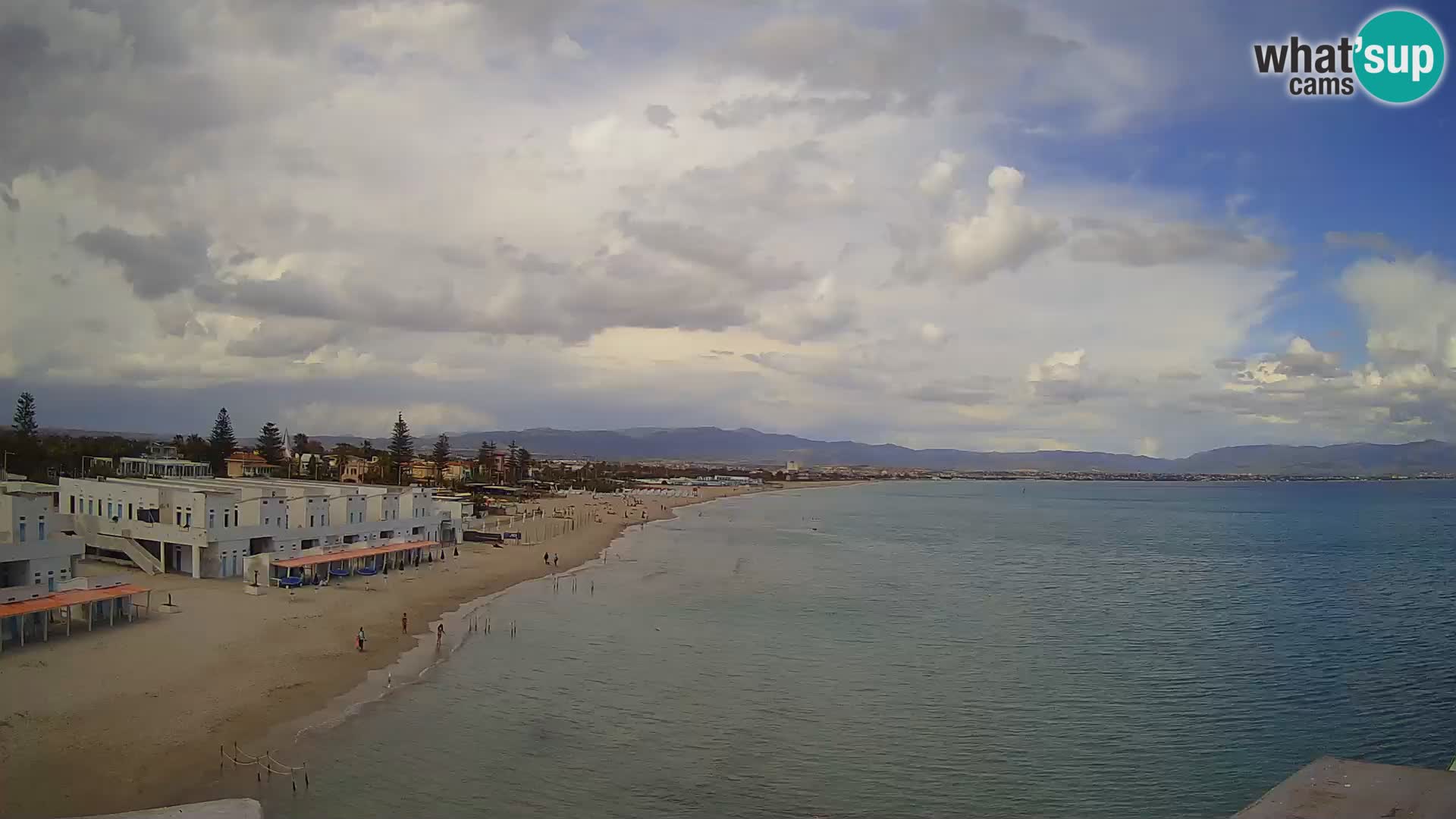 Webcam en direct Golfe de Cagliari – Plage du Poetto – Sardaigne