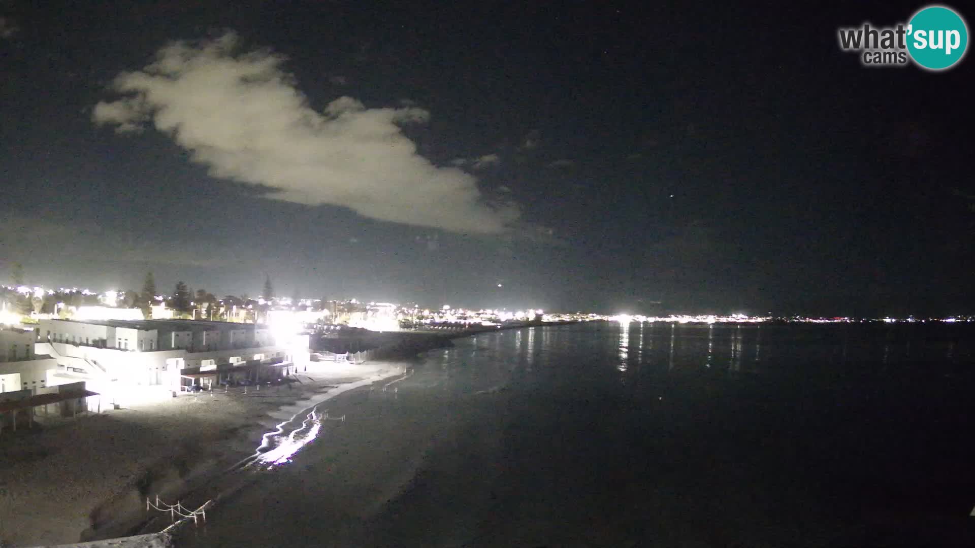 Camera en vivo Golfo de Cagliari – Playa del Poetto – Cerdeña