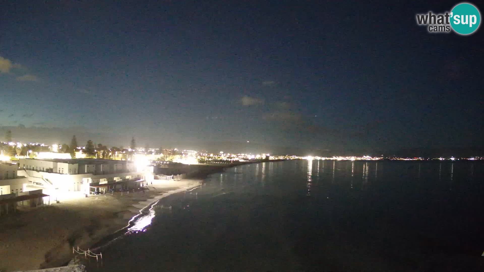 Camera en vivo Golfo de Cagliari – Playa del Poetto – Cerdeña