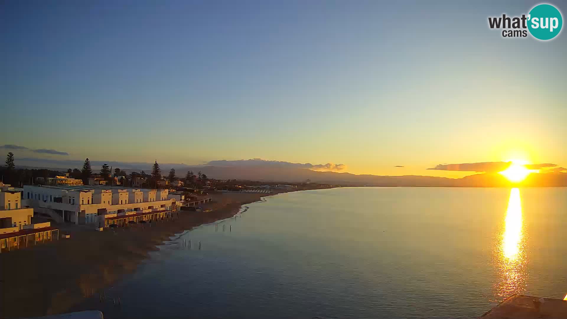 Camera en vivo Golfo de Cagliari – Playa del Poetto – Cerdeña